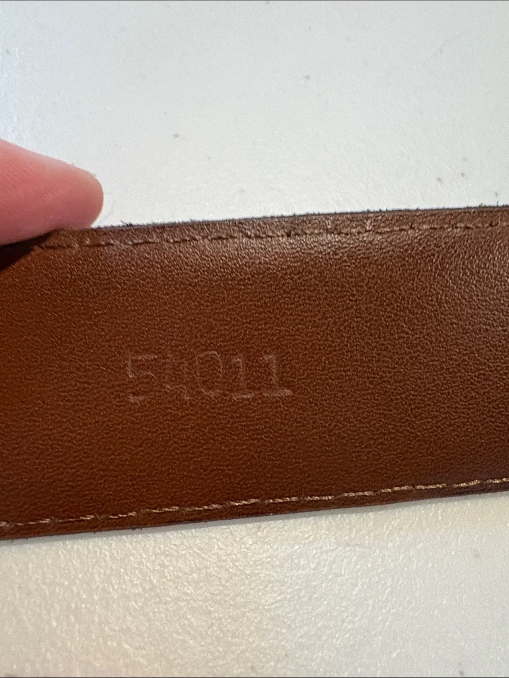 Torino Leather Company - European Sueded Calfskin Belt - Brown. Size 42